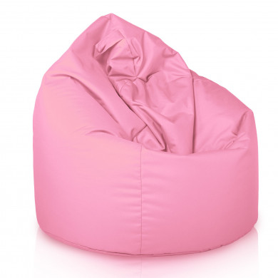 Rosa claro puff pera nylon