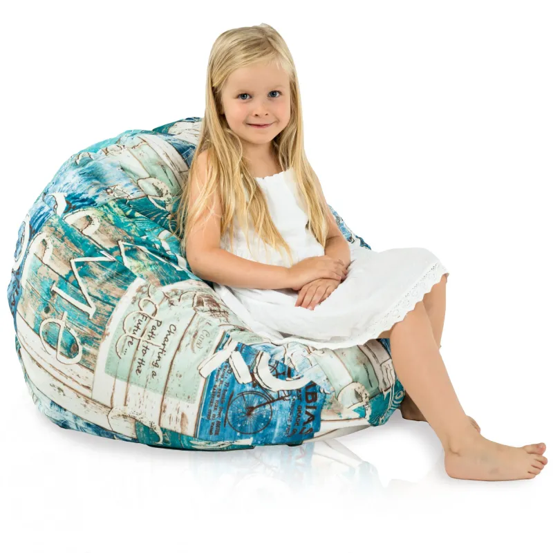 Puff Pera L para niños - Tejido Estampado Premium – vista 110