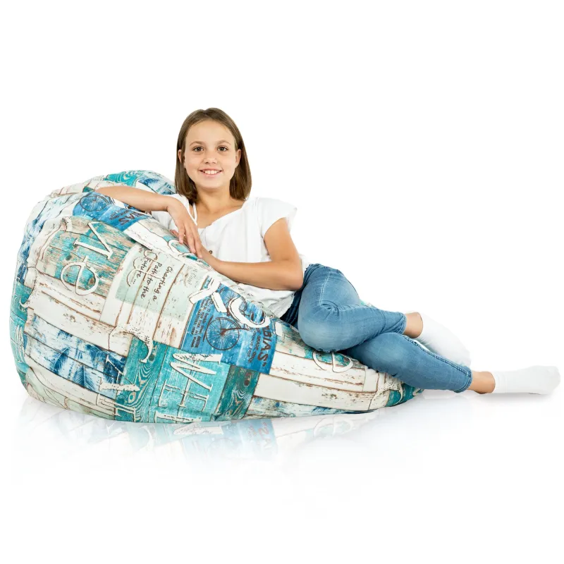 Puff Pera XL Estándar - Tejido Estampado Premium – vista 95