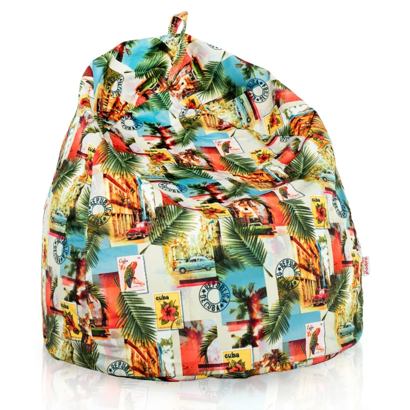 Puff Pera XL Estándar - Tejido Estampado Premium – vista 12