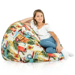 Puff Pera XL Estándar - Tejido Estampado Premium – vista 103