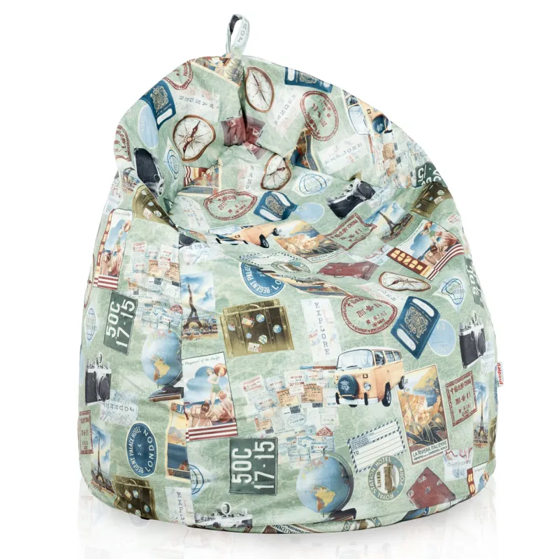 Puff Pera XL Estándar - Tejido Estampado Premium – vista 11