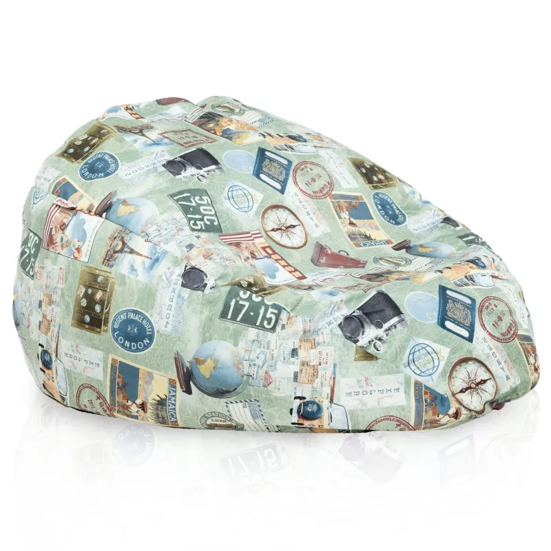 Puff Pera XL Estándar - Tejido Estampado Premium – vista 34