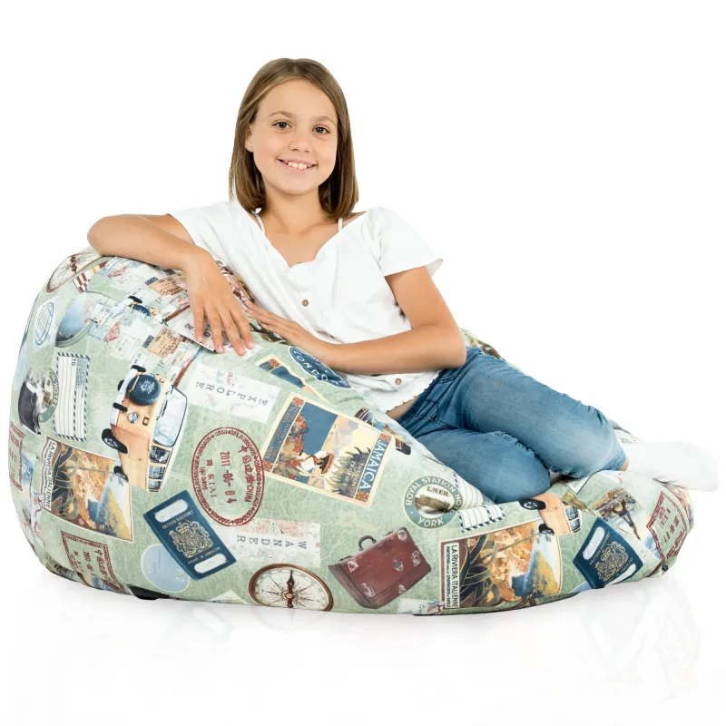 Puff Pera XL Estándar - Tejido Estampado Premium – vista 91