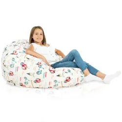 Puff Pera XL Estándar - Tejido Estampado Premium – vista 99