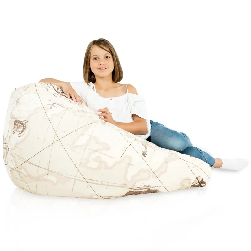 Puff Pera XL Estándar - Tejido Estampado Premium – vista 100