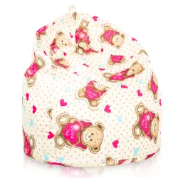 Puff Pera Estándar - Tejido Estampado Premium