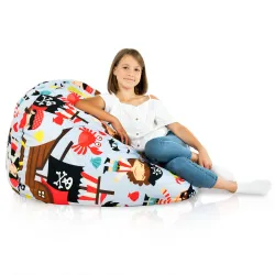 Puff Pera XL Estándar - Tejido Estampado Premium – vista 123