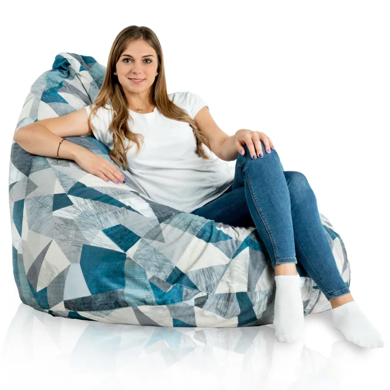 Puff abstracto versátil para la habitación de los niños o el salón