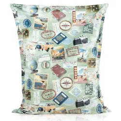Cojín de Suelo Gigante XXL para adultos Gigante - Tejido Estampado Premium – vista 14