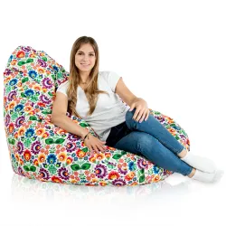 Puff con Respaldo XXL Drop - Tejido Estampado Premium – vista 47