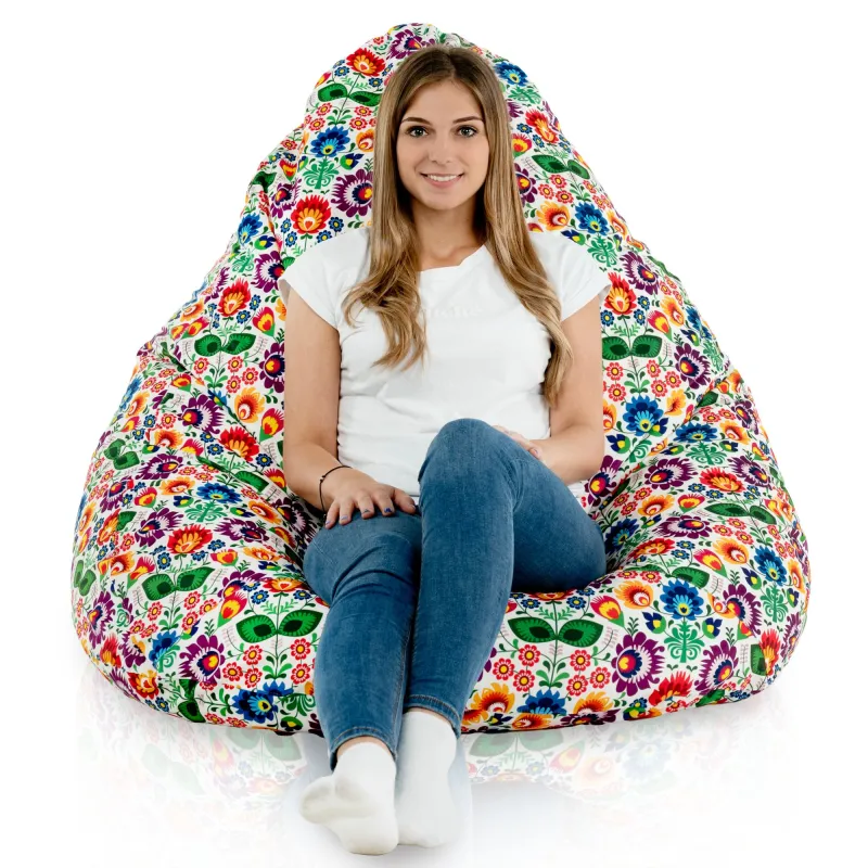 Puff con Respaldo XXL Drop - Tejido Estampado Premium – vista 60