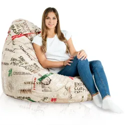 Puff con Respaldo XXL Drop - Tejido Estampado Premium – vista 48