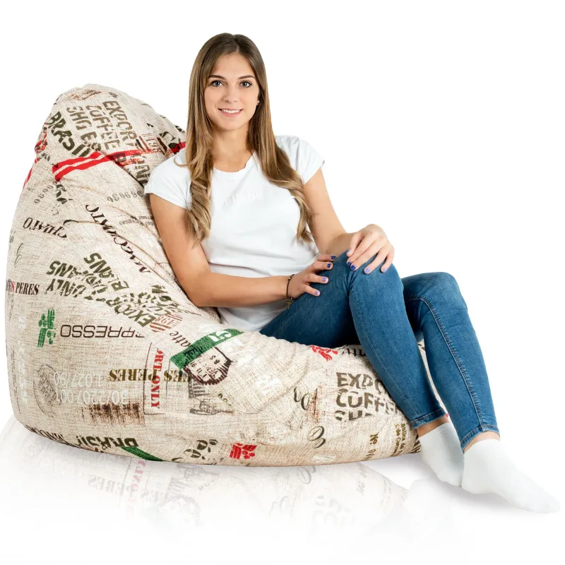 Puff con Respaldo XXL Drop - Tejido Estampado Premium – vista 48