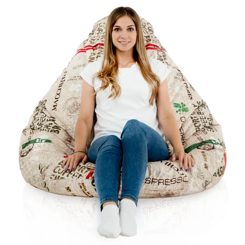 Puff con Respaldo XXL Drop - Tejido Estampado Premium – vista 61