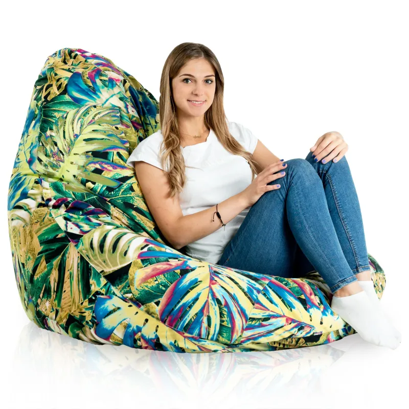 Puff con Respaldo XXL Drop - Tejido Estampado Premium – vista 49