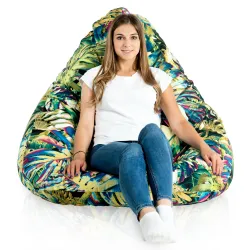Puff con Respaldo XXL Drop - Tejido Estampado Premium – vista 62