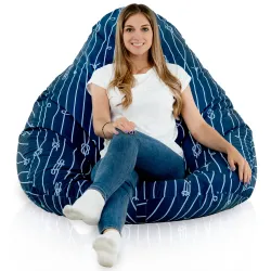 Puff con Respaldo XXL Drop - Tejido Estampado Premium – vista 64