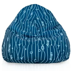 Puff con Respaldo XXL Drop - Tejido Estampado Premium – vista 25