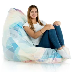 Puff con Respaldo XXL Drop - Tejido Estampado Premium – vista 69
