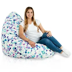 Puff con Respaldo XXL Drop - Tejido Estampado Premium – vista 41
