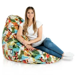 Puff con Respaldo XXL Drop - Tejido Estampado Premium – vista 72
