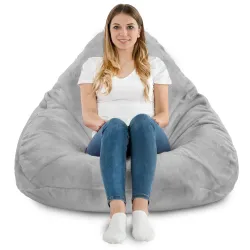 Puff con Respaldo XXL Drop - Pelo Sintético Yeti – vista 4