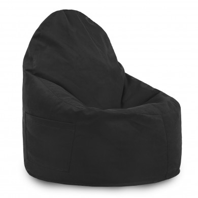 Negro Puff Sillón Porto Interno terciopelo