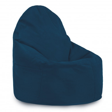 Azul marino Puff Sillón Porto Interno terciopelo