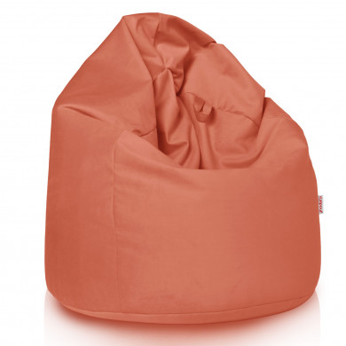 Coral puff pera XL terciopelo