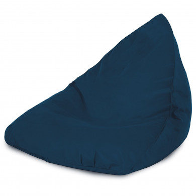 Azul marino puff pera Bermudas terciopelo