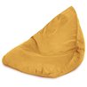Mostaza puff pera Bermudas terciopelo