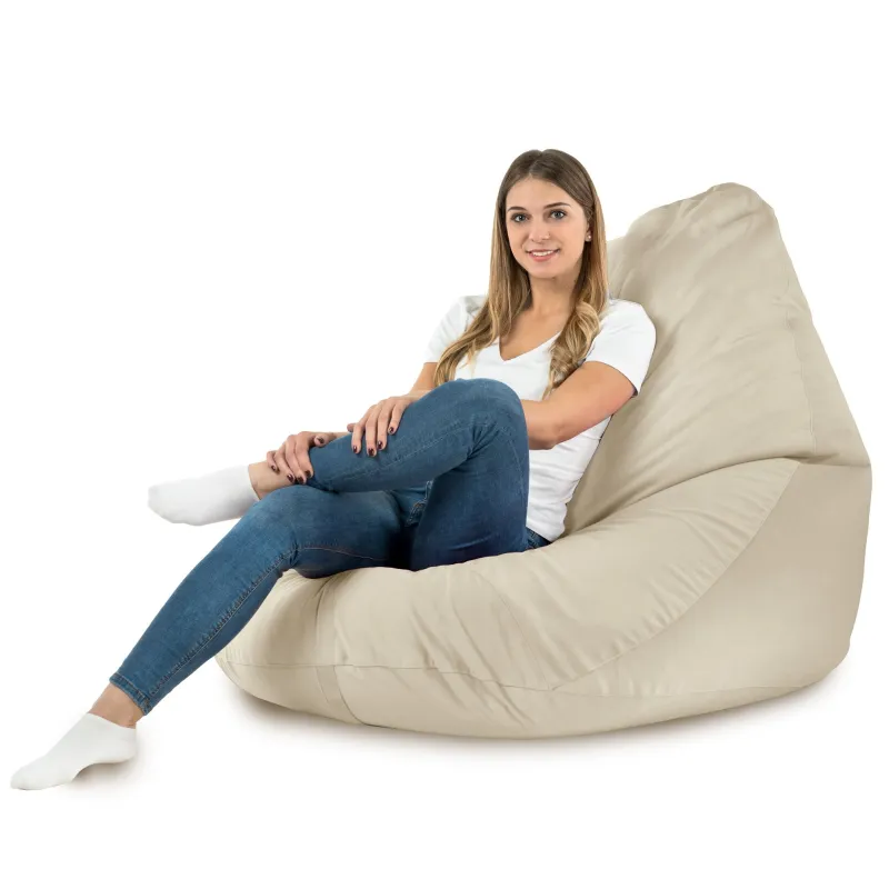 Puff Drop XXL con textura suave para espacios acogedores
