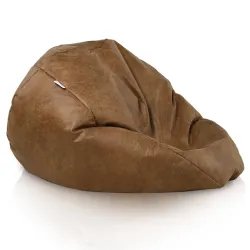Puff Pera XXL para adultos Gigante - Piel Natural Premium – vista 2