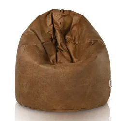 Puff Pera XXL para adultos Gigante - Piel Natural Premium – vista 3