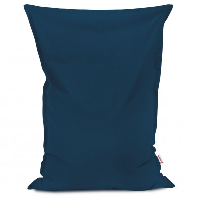 Azul marino Puff Almohada terciopelo