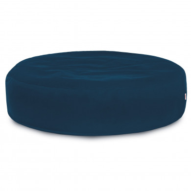 Azul marino Almohada Redonda Monaco terciopelo