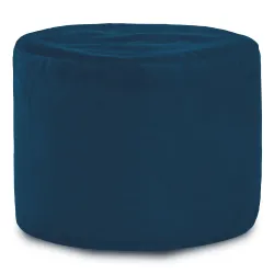Puff Redondo Cilindro - Terciopelo Soft