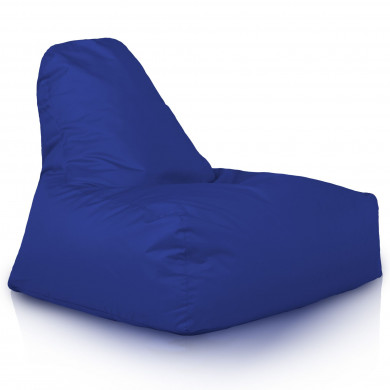 Azul oscuro Puff Sillón Bali nylon