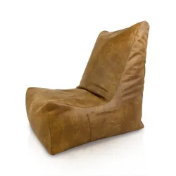 Puff Sillón Relax XXL para Adultos Disinto - Piel Natural Premium – vista 3