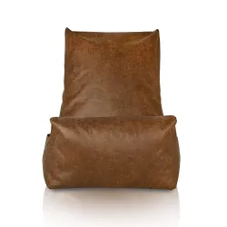 Puff Sillón Relax XXL para Adultos Disinto - Piel Natural Premium – vista 2