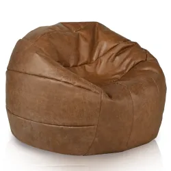 Puff Sillón Pelota Fútbol - Piel Natural Premium