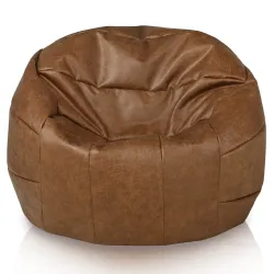 Puff Sillón Pelota Fútbol - Piel Natural Premium – vista 2