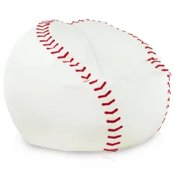 Puff Sillón Baseball para Sentar Piel Sintética