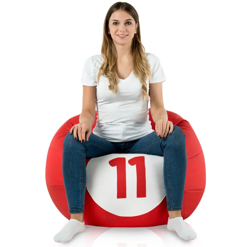 Puff Bola De Billar 11 Cuero Ecológico