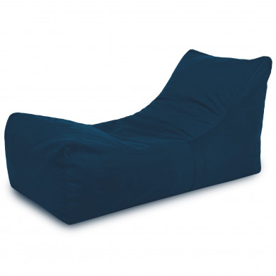 Azul marino Sillón Lounge Atenas terciopelo