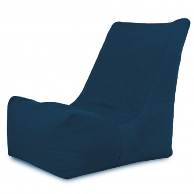 Azul marino Puff Sillón Distinto terciopelo