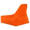 Naranja Puff Sillón Bali cuero ecológico