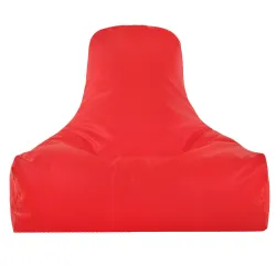 Puff sillón rojo versátil para habitaciones infantiles y áreas de juego