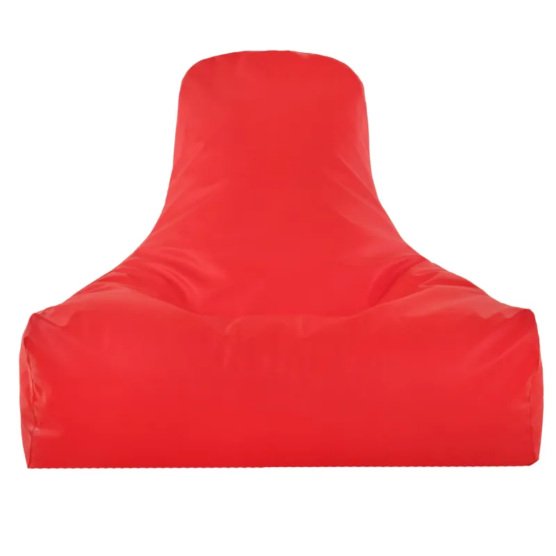 Puff sillón rojo versátil para habitaciones infantiles y áreas de juego